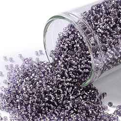 (39) Silver Lined Tanzanite Круглые бусины toho, японский бисер, (39) танзанит с серебряным покрытием, 15/0, 1.5 мм, отверстие : 0.7 мм, о 3000шт / бутылка, 10 г / бутылка