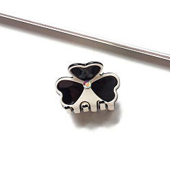 Бежевый Заколки-коготки из ацетата целлюлозы в форме клевера, аксессуары для волос для женщин девушки густые волосы, бежевые, 35x23x37 мм