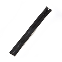 Black Garment Accessories, Nylon and Resin Closed-end Zipper, Zip-fastener Component, Black, 28x2.8x0.25cm