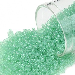 (156) Ceylon Jade Тохо 15/0 круглые бусины, японский бисер, (156) цейлонский нефрит, 1.5 мм, отверстие : 0.7 мм, Около 135000 шт / фунт