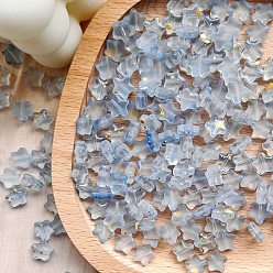 Светлый Стально-синий 30шт матовые стеклянные бусины, звезда, светло-стальной синий, 8 мм