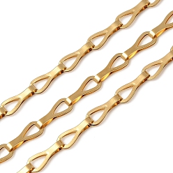 Золотой 304 цепи из нержавеющей стали ссылка, ионное покрытие (ip), несварные, с катушкой, золотые, 13x5x3 мм