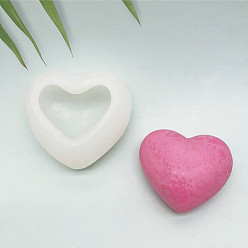 Белый Силиконовые формы для свечей в виде сердечек, на день Святого Валентина, формы для литья смолы, для уф-смолы, изготовление ювелирных изделий из эпоксидной смолы, белые, 5.3x5.8x3.4 см