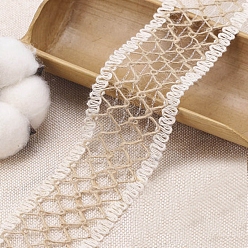 Blanc Ruban tressé en lin m, rubans de décoration, blanc, 2 pouces (1-3/4 mm), environ 43 yards (2.19m)/pc
