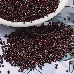 (DB2263) Красный Непрозрачный Пикассо Бусины miyuki delica, цилиндр, японский бисер, 11/0, (дБ 2263) непрозрачный красный Пикассо, 1.3x1.6 мм, отверстия: 0.8 мм, около 10000 шт / мешок, 50 г / мешок