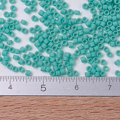 (DB0759) Matte Opaque Turquoise Green MIYUKI Delica Beads, Cylinder, Japanese Seed Beads, 11/0, (DB0759) Matte Opaque Turquoise Green, 1.3x1.6mm, Hole: 0.8mm, about 2000pcs/bottle, 10g/bottle