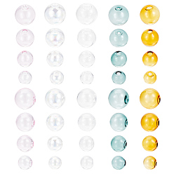 (52) Непрозрачная лаванда 20шт 20 стили бусины-шарики из дутого стекла ручной работы, для изготовления прозрачной стеклянной бутылки / колокольчика, круглые, разноцветные, 17.5~18x17~17.5 мм, отверстие : 3.5~5 мм, 1 шт / стиль