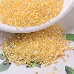 (DB0233) Light Daffodil Ceylon MIYUKI Delica Beads, Cylinder, Japanese Seed Beads, 11/0, (DB0233) Light Daffodil Ceylon, 1.3x1.6mm, Hole: 0.8mm, about 100000pcs/500g