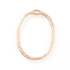 Матовый Золотой Цвет Подвески из цинкового сплава, овальные, матовый золотой цвет, 29x21x1.5 мм, отверстие : 0.9 мм