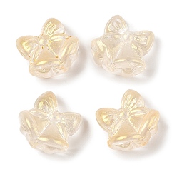 Светло-хаки Прозрачная аэрозольная краска стеклянные шарики, Рождественский колокольчик, светлый хаки, 15.5x16.5x10.5 мм, отверстие : 1.4 мм