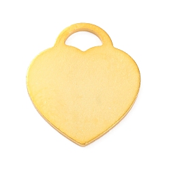 Золотой 925 подвески-заготовки из стерлингового серебра, сердце прелести, золотые, 17x15x1 мм, отверстие : 5x3 мм