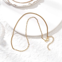 Золотой 2мм 304 ожерелья из нержавеющей стали с панцирным плетением для женщин, золотые, 15.75 дюйм (40 см)