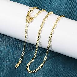 Настоящее золото 18K 2.5Миллиметровые латунные цепочки в морском стиле для мужчин и женщин, реальный 18 k позолоченный, 18.31 дюйм (46.5 см)