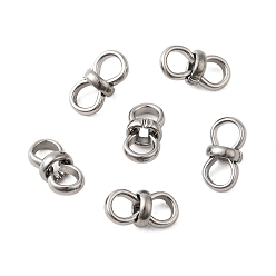 Нержавеющая Сталь Цвет 304 подвески из нержавеющей стали, бесконечность, цвет нержавеющей стали, 12.5x6x6 мм, отверстие : 4.5x4 мм
