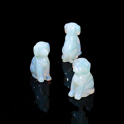 Опал Синтетические опалитовые дисплеи, украшение домашнего офиса, собака, 55 мм