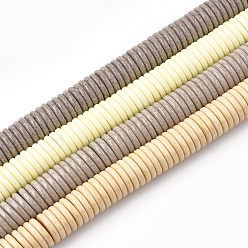 (52) Непрозрачная лаванда Природный агат бисер нитей, окрашенные, Heishi бусы, Плоский круглый / диск, разноцветные, 8~8.5x1~1.5 мм, отверстие : 1 мм, 230 шт / нитка, 15.7 дюйм