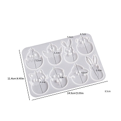 Белый Подвески в форме пищевого силикона своими руками, формы помады, для украшения торта поделки, цвет шоколада, конфеты, изготовление ювелирных изделий на основе смолы и эпоксидной смолы, животное, белые, 149x114x5 мм