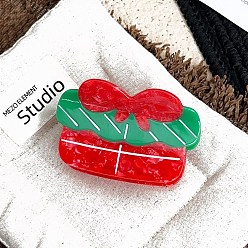 Морско-зеленый Заколки для волос с когтями из ацетата целлюлозы (смола), аксессуары для волос для женщин и девочек, цвета морской волны, 84x51 мм