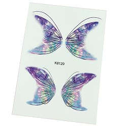 Farbig Körperkunst Tattoos, temporäre Tattoos Papier Aufkleber, Schmetterling, Farbig, 21x15 cm