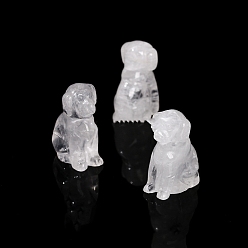 Хрусталь Природный кварц украшения кристалл дисплей, украшение домашнего офиса, собака, 42 мм