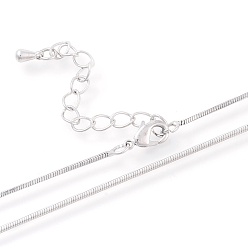 Платина Изготовление колье из латуни, с карабин-лобстерами , долговечный, платина, 16.34 дюйм (41.5 см)