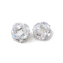 Прозрачный Латунные микро проложить кубического циркония бусы, без кадмия и без свинца, колонка, прозрачные, 12.5x9.5 мм, отверстие : 1.2 мм