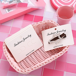 Белый Карты дисплея скрепки для волос, заколки для волос украшения аксессуары для волос, белые, 10x6 см