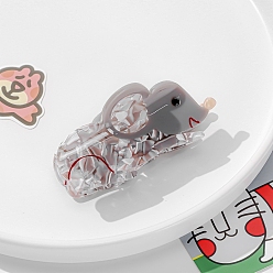 Серый Заколки для волос в форме когтей из ацетата целлюлозы, аксессуары для волос для женщин и девочек, мышь, серые, 80x43x41 мм