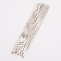 Stainless Steel Color Steel Beading Needles, Stainless Steel Color, 121x0.7mm, about 25~30pcs/bag