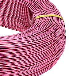 Камелия Круглый анодированный алюминиевый провод, для изготовления ювелирных изделий, камелия, 18 датчик, 1.0 мм, около 656.16 футов (200 м) / 500 г