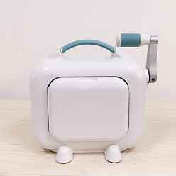 Белый Машина для высечки и тиснения с ручным управлением для декоративно-прикладного искусства, скрапбукинг и изготовление карт, белые, 34.5x15x23.8 см