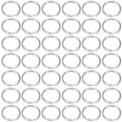 Нержавеющая Сталь Цвет 500шт 304 разъемные кольца из нержавеющей стали, кольца с двойной петлей, цвет нержавеющей стали, 8x1 мм, внутренний диаметр: 7 мм
