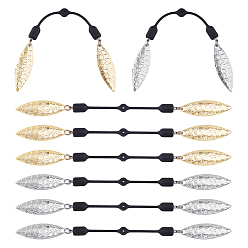 Platino & Oro 8 piezas 2 colores señuelos de pesca de latón, Cuchillas giratorias de atracción de pesca, para señuelos duros gusano spinner cebos cucharas aparejos fabricación, platino y oro, 128 mm, 4 piezas / color