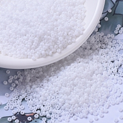 (RR402) Белый Миюки круглые бусины рокайль, японский бисер, 11/0, (rr 402) белый, 2x1.3 мм, отверстия : 0.8 mm, около 50000 шт / фунт