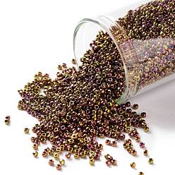 (514) High Metallic Gypsy Gold TOHO Round Seed Beads, Japanese Seed Beads, (514) High Metallic Gypsy Gold, 15/0, 1.5mm, Hole: 0.7mm, about 135000pcs/pound
