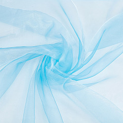 Темно-Голубой Ткань из полиэстера и органзы, короткая юбка для свадебного платья с фатой своими руками, глубокое синее небо, 15.3 см, 5м/лист