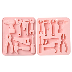 Pink Tool Theme Silicone Molds, Pink, 15.7*14*1.6cm
