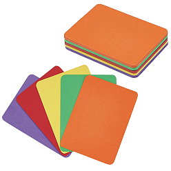 Mixed Color 300Pcs 5 Colors DIY Paper Blank Card, for Students English Word Card, Pinyin Literacy Business Card Paper, Rectangle, Mixed Color, 88.9x63.5x0.1mm, 60pcs/color