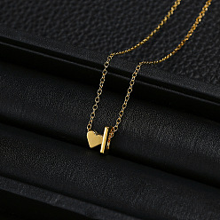 Letter I Ожерелья из сплава с подвеской в виде сердца и буквы для женщин, золотые, Буква "i", 15.75 дюйм (40 см)