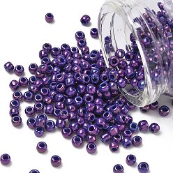 (461) High Metallic Grape Тохо 6/0 круглые бусины, японский бисер, (461) высокий металлический виноград, 4 мм, отверстие : 1.5 мм, Около 168 шт / 10 г