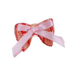 Помидор Заколки для волос в форме когтей из ацетата целлюлозы, аксессуары для волос для женщин и девочек, бантом, помидор, 80x50 мм