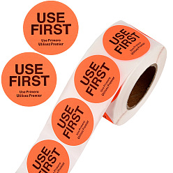Помидор 500 шт. бумажные самоклеящиеся этикетки, плоский круглый с первым использованием слова, помидор, 77x40 мм