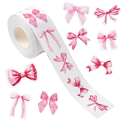 Bowknot Рулонные наклейки, самоклеящиеся бумажные наклейки, для партии, декоративные подарки, бантом, 21~29x25~33 мм