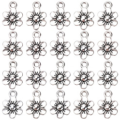 Античное Серебро 140 шт. Подвески из сплава в тибетском стиле, , античное серебро, 13.5x9.5x2 мм, отверстие : 1.8 мм