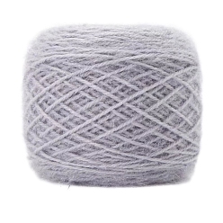 Светло-серый Пряжа мохер, для ткачества, вязание крючком, светло-серый, 1.5~2 мм, около 150г/моток