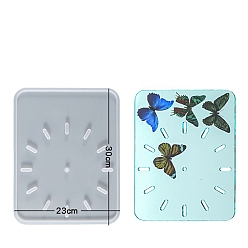 Rectangle DIY Silicone Molds, Resin Casting Molds, For UV Resin, Epoxy Resin Jewelry Making, White, Rectangle, 300x230x13mm