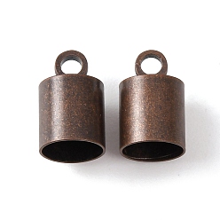 Красная Медь Латуни мозг заканчивается, Красная медь, 10x6 мм, отверстия: 1.2 mm, 5.5 mm внутреннего диаметра