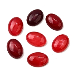 Малиновый Природные кабошон агата, окрашенная и подогревом, овальные, малиновый, 25x18x8 мм