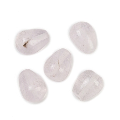 Лавандовый румянец Окрашенные бусины из натурального кварца, слеза, лавандовый румянец, 11.5~13x9~9.5 мм, отверстие : 1~1.2 мм