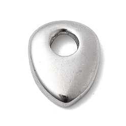 Нержавеющая Сталь Цвет 304 прелести нержавеющей стали, слеза, без свинца, без кадмии и без никеля, цвет нержавеющей стали, 12.5x10x3 мм, отверстие : 3.5 мм